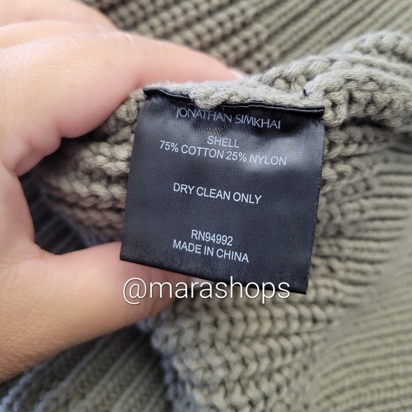 Jonathan Simkhai Adelline Directional Rib Knit Cardigan - Picture 7 of 8